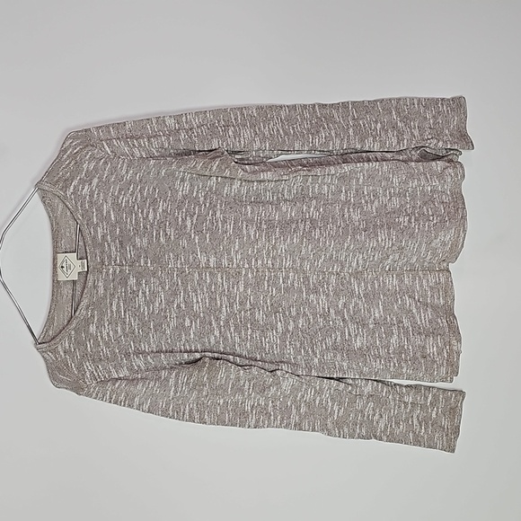 St. John's Bay gray and tan long sleeve shirt 2 pack - Picture 1 of 6